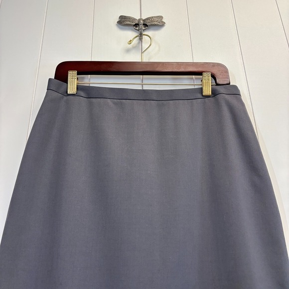 Vintage J Crew Womens Minimalist Career Wool Skirt Size 4 Office Professional - Picture 8 of 8